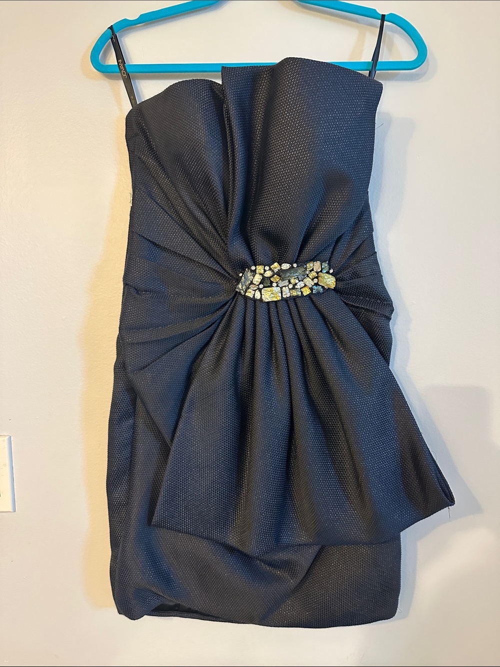 Jovani Black Evening Dress with Embellished Waist